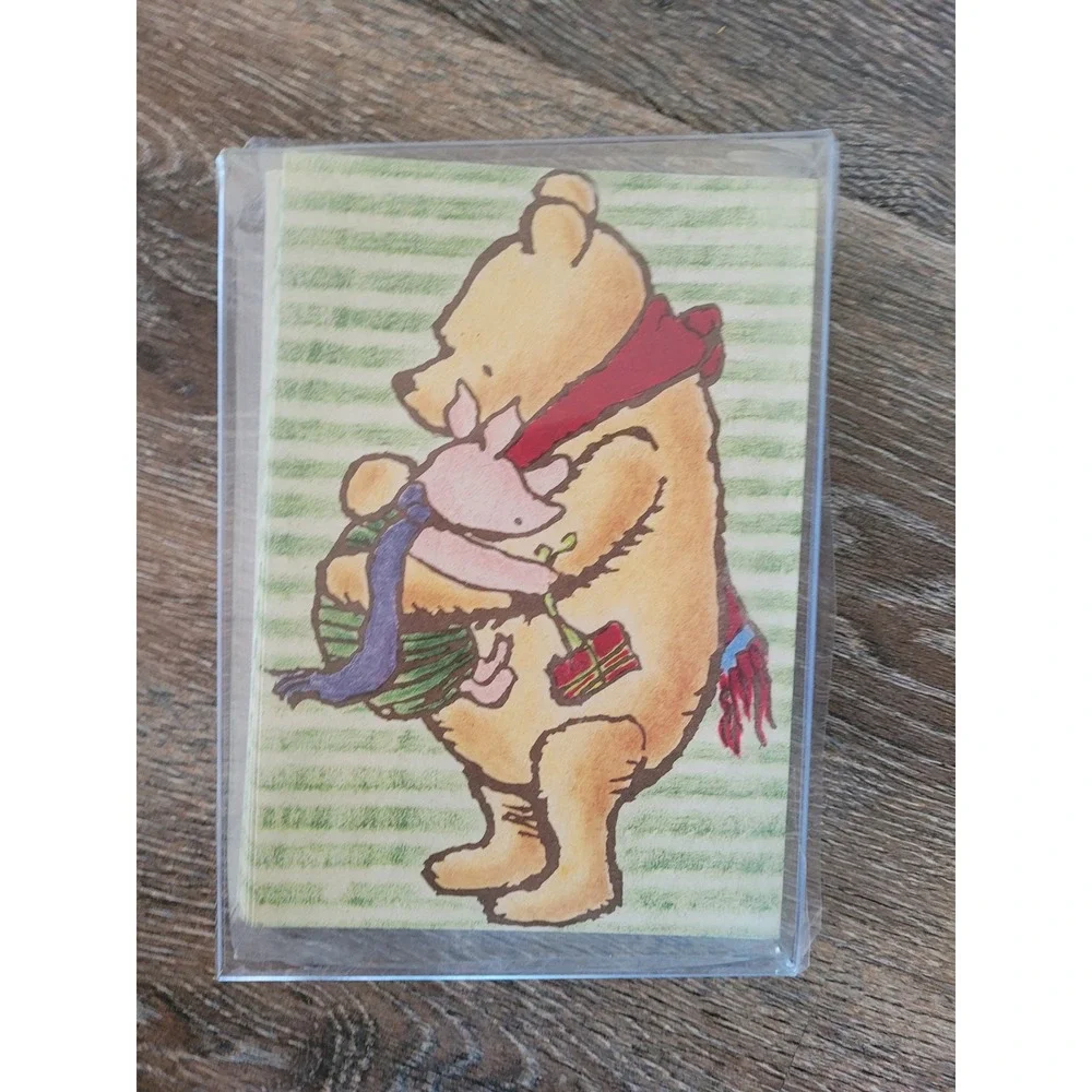 Classic Pooh Christmas‎ Cards Michel & Co New Sealed Stationery Set #HH